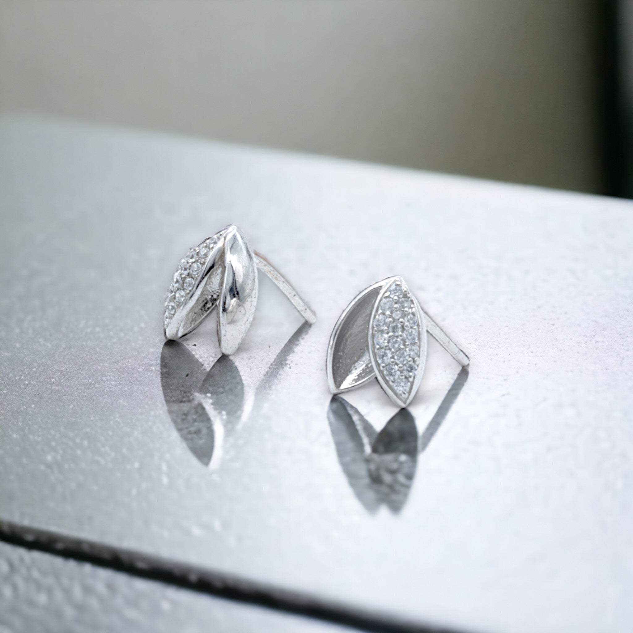 Silver Leaf Charm Set
